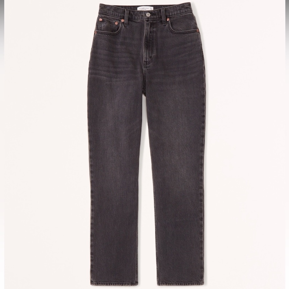 Abercrombie & Fitch Black Straight Leg Pants, 24 Short